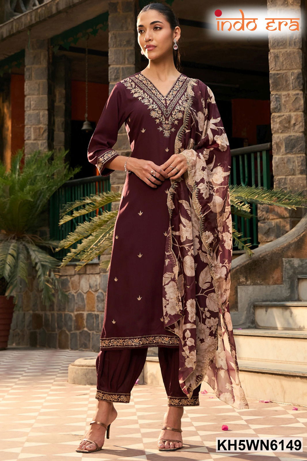 2492 Indo Era Ethnic Viscose Printed Kurti With Bottom Dupatta Wholesale Price In Surat
